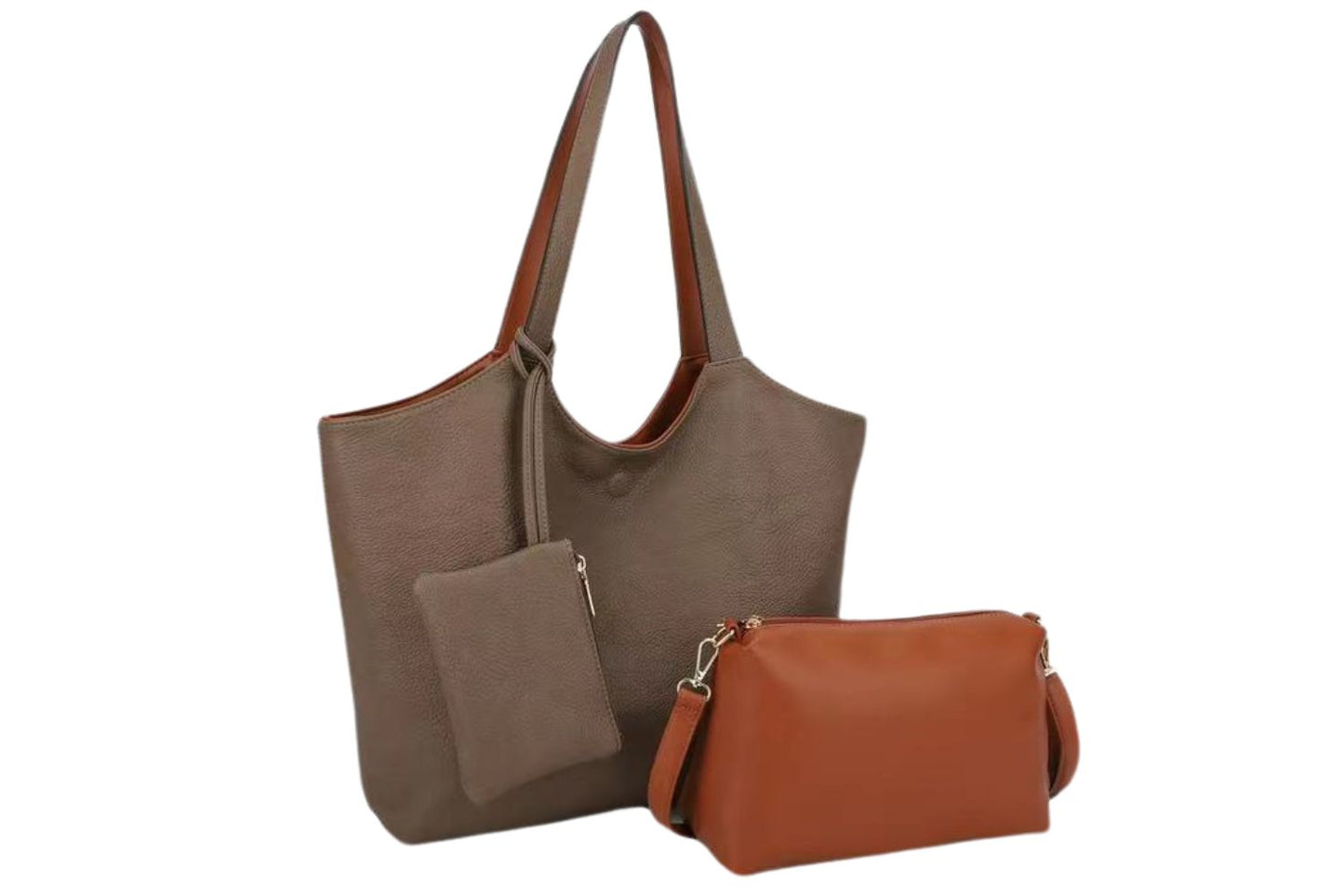 3 Set Handtasche DamenShopper Schultertasche