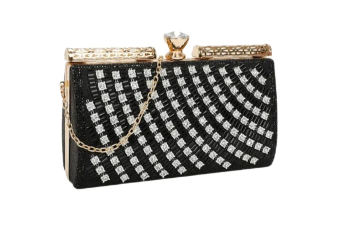 Clutch Damen Tasche Mit Kristall Diamant